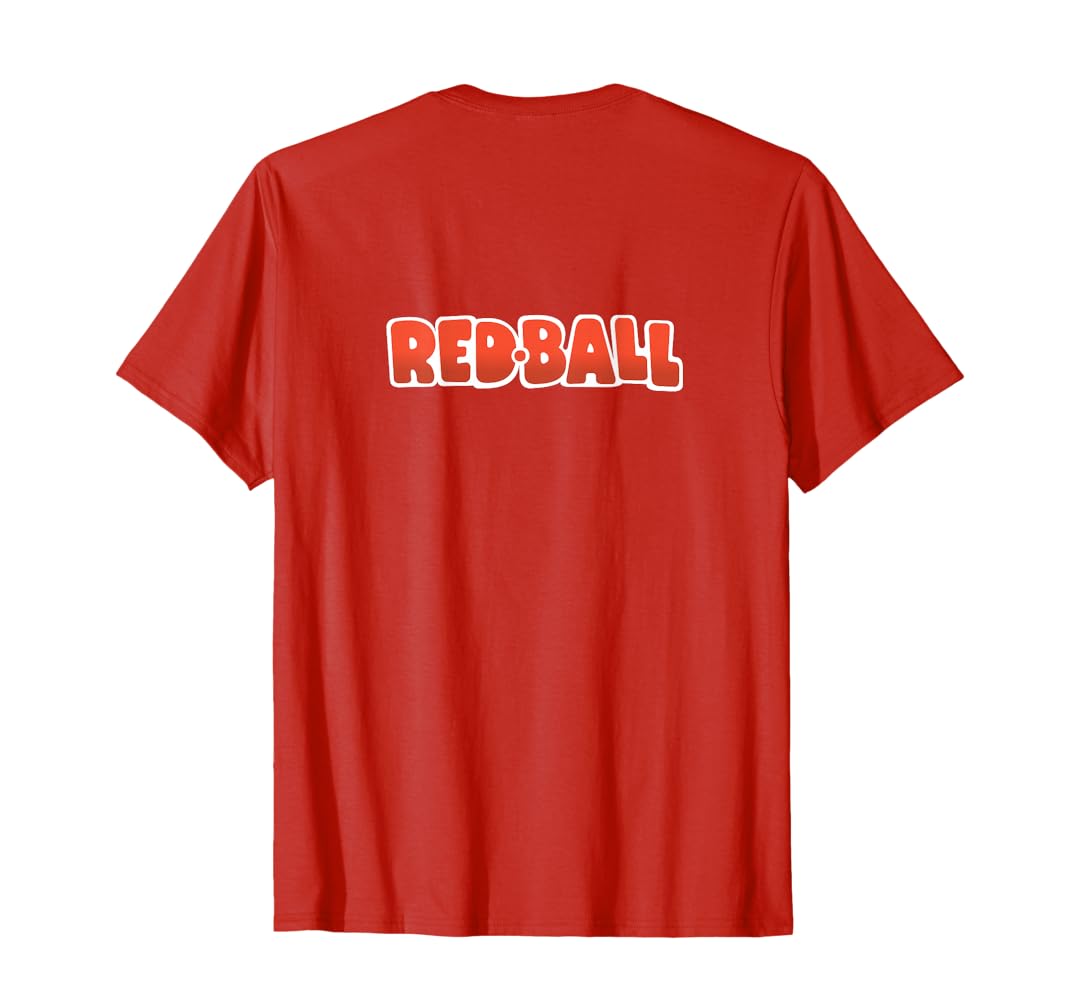 Tシャツ　Flower Ball \"Bright Red\" 【XXL】黒 大きな花柄のレディースプリントTシャツ